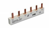 Stegschiene 10² 160 mm lang, 9 TE, Schritt 17,8 mm Eurovario, 3-Phasen, VPE 10 Schienen